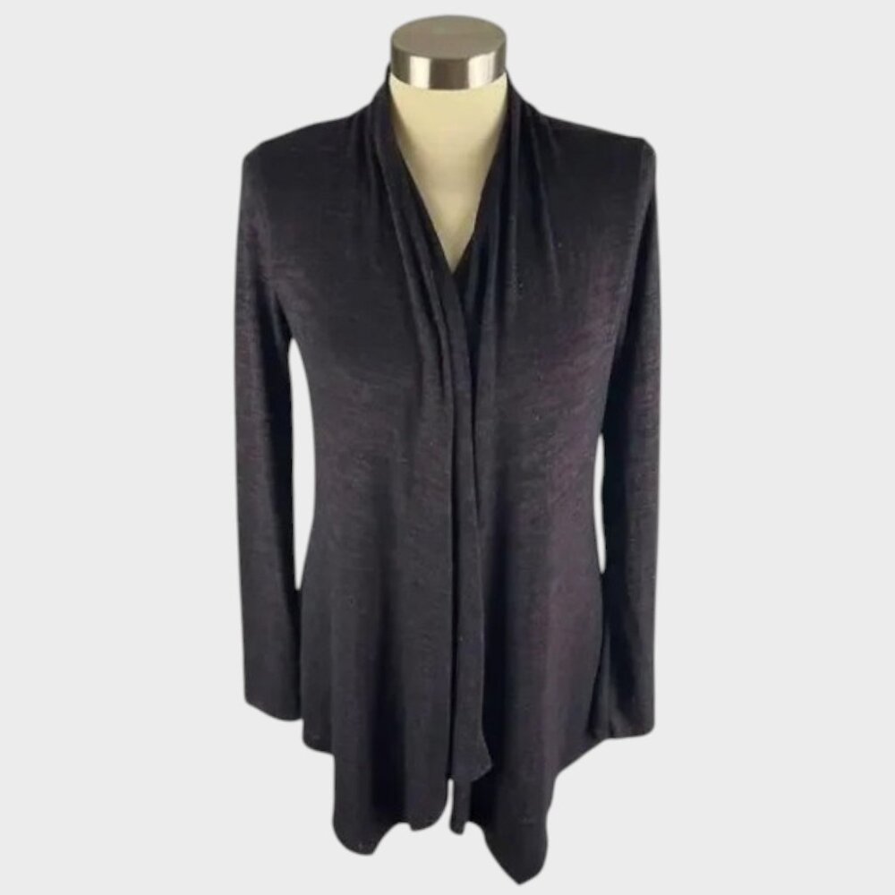 Apt. 9 Womens Xs Charcoal Gray Open Front Cardiga… - image 1
